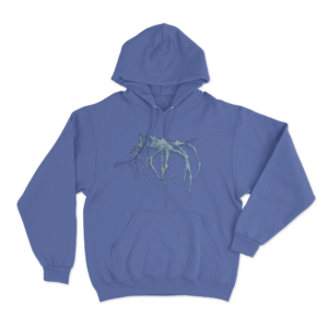 Spider Unisex Hoodie Blue