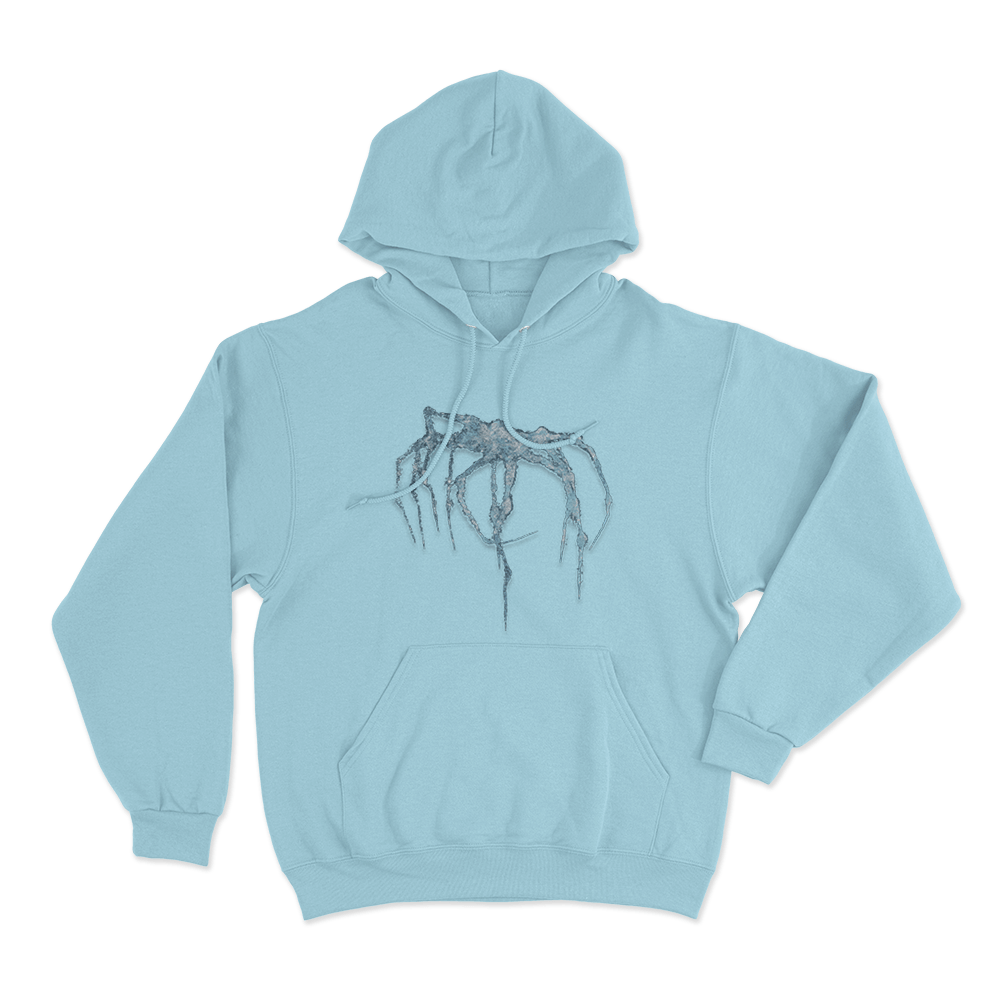 Spider Unisex Hoodie Sky Blue Spider Unisex Hoodie Sky Blue