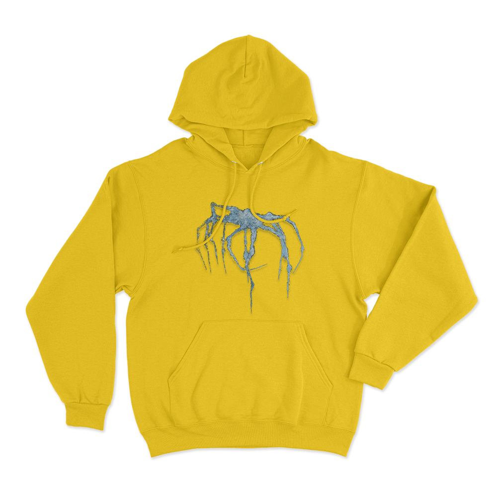 Spider Unisex Hoodie Yellow Spider Unisex Hoodie Yellow