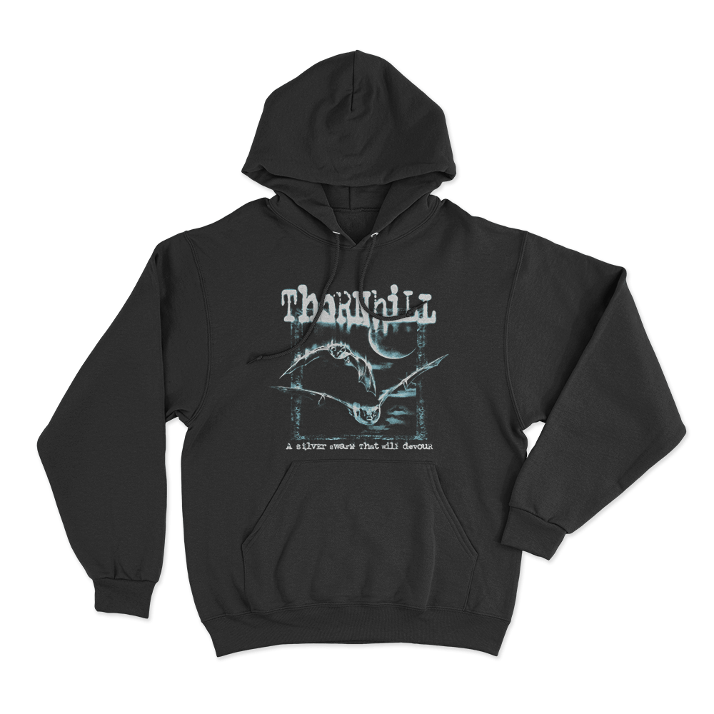Thornhill Bat Graphic Unisex Hoodie Black Thornhill Bat Graphic Unisex Hoodie Black